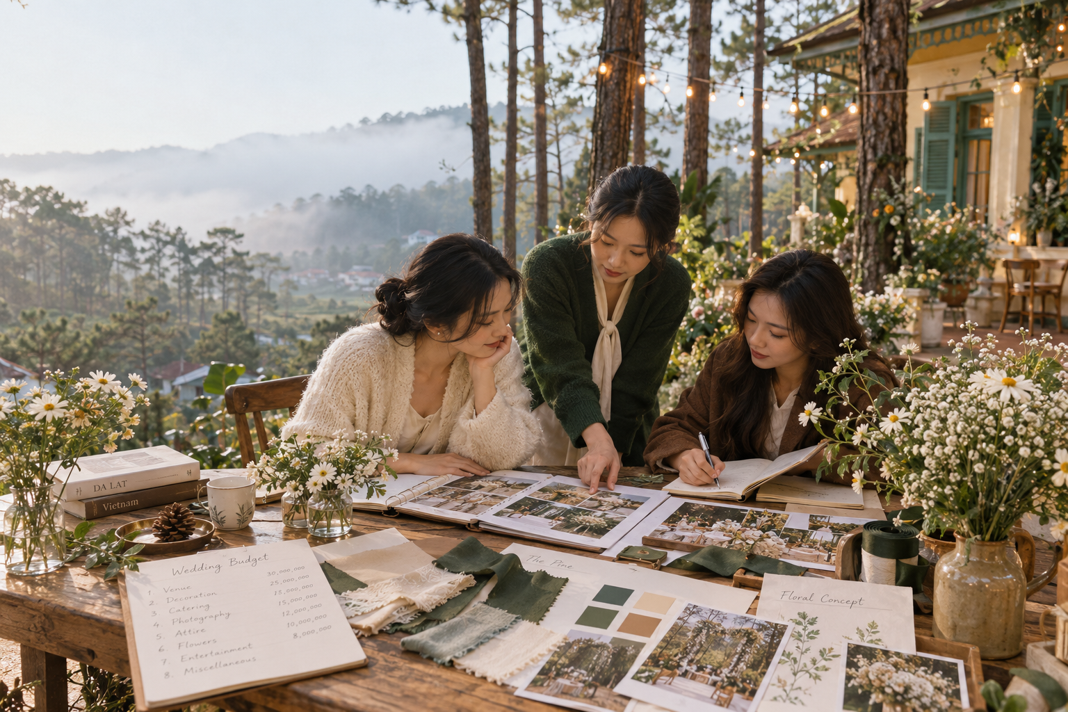 Trang Trí Gia Tiên Truyền Thống Với Cách Lập Ngân Sách Chi Phí Cưới Hợp Lý The Pine Wedding Planner