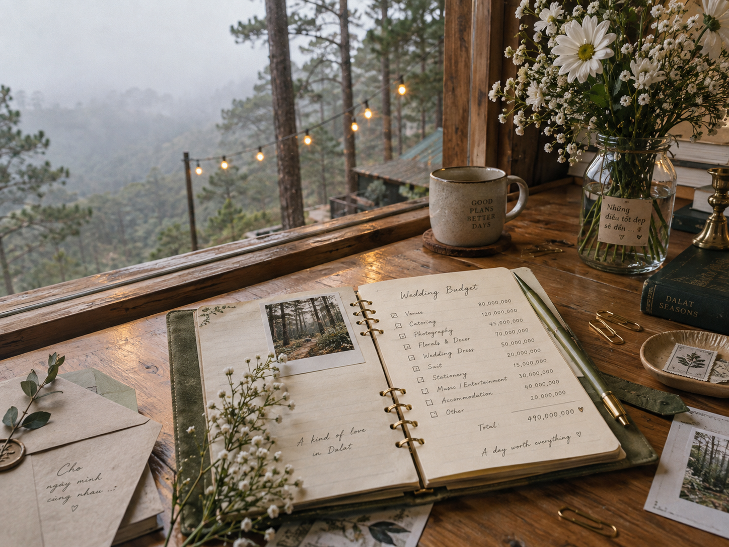 Vintage wedding decoration with a smart wedding decoration cost estimate - The Pine Wedding Planner