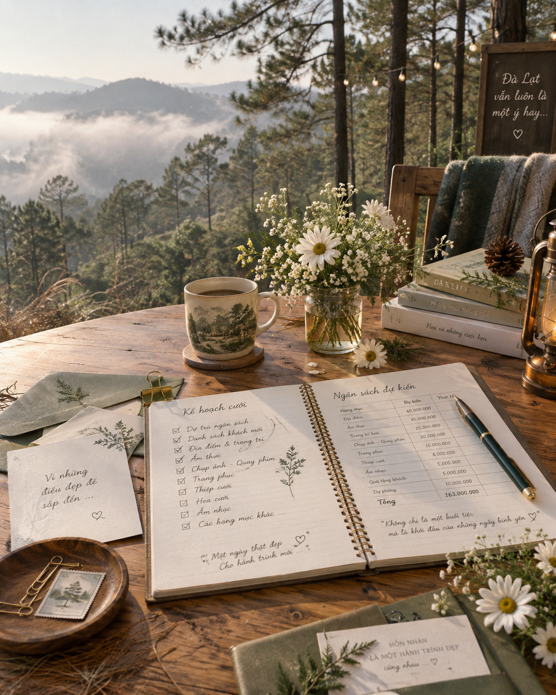 Dự Trù Ngân Sách Đám Cưới Ngoài Trời Đà Lạt Chi Tiết Cùng The Pine Wedding Planner
