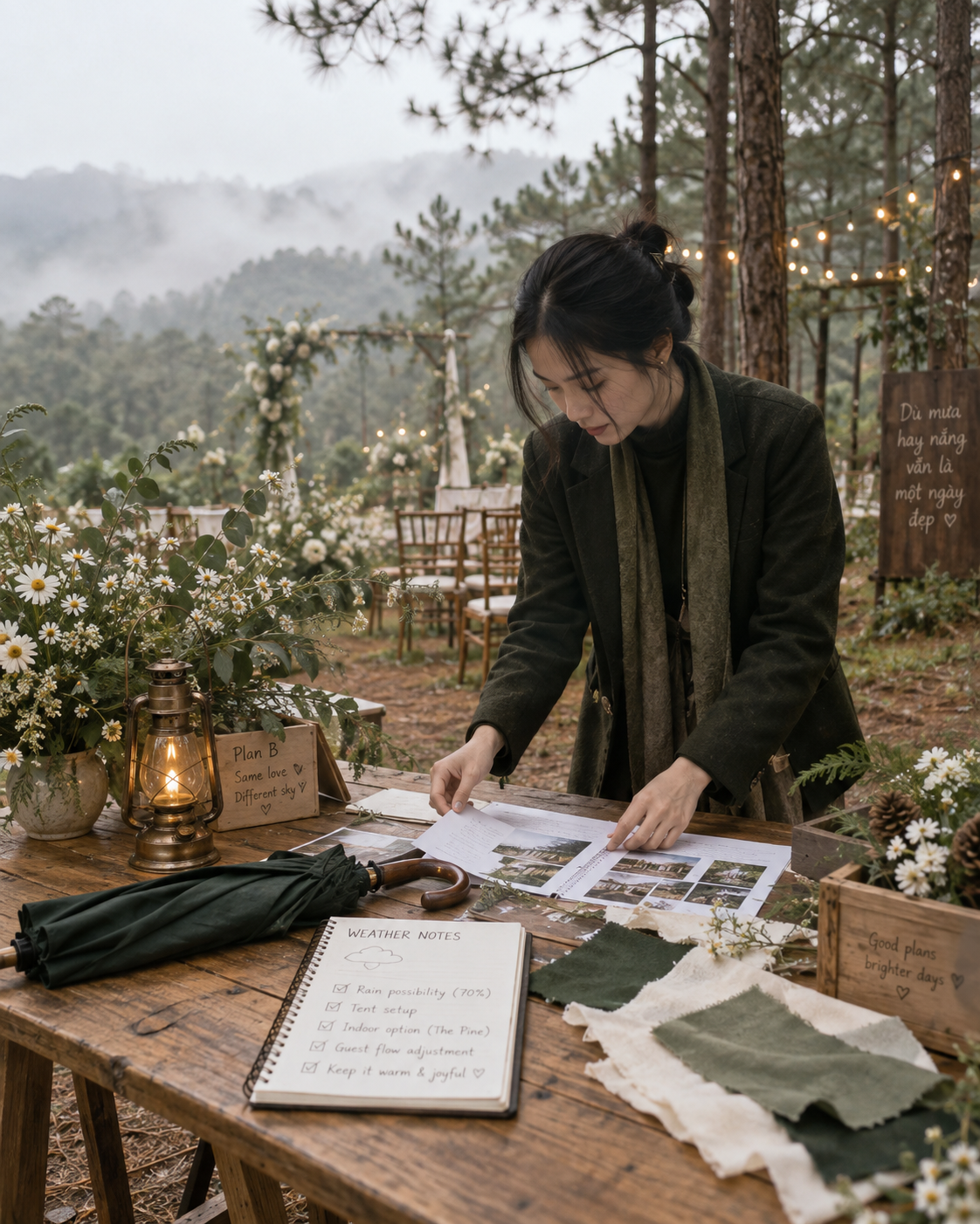 Destination Wedding Đà Nẵng - Kịch Bản Dự Phòng Tổ Chức Tiệc Cưới Ngoài Trời Wedding Planner The Pine Wedding Planner