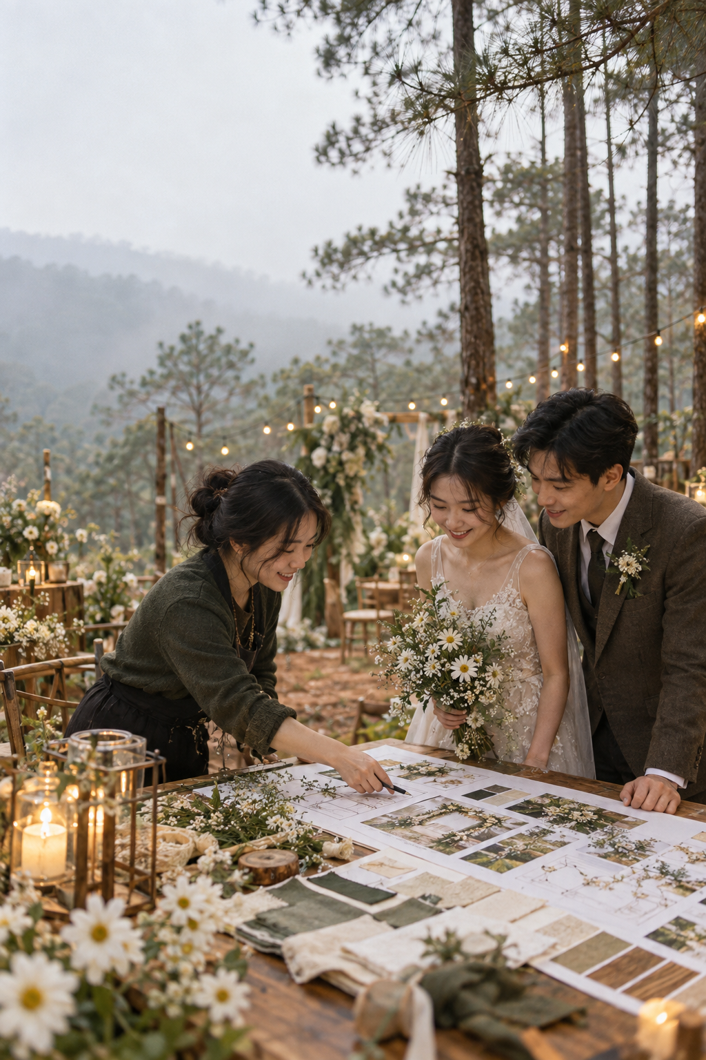 Trang Trí Gia Tiên Tone Pastel Theo Quy Trình Thiết Kế Riêng - The Pine Wedding Planner