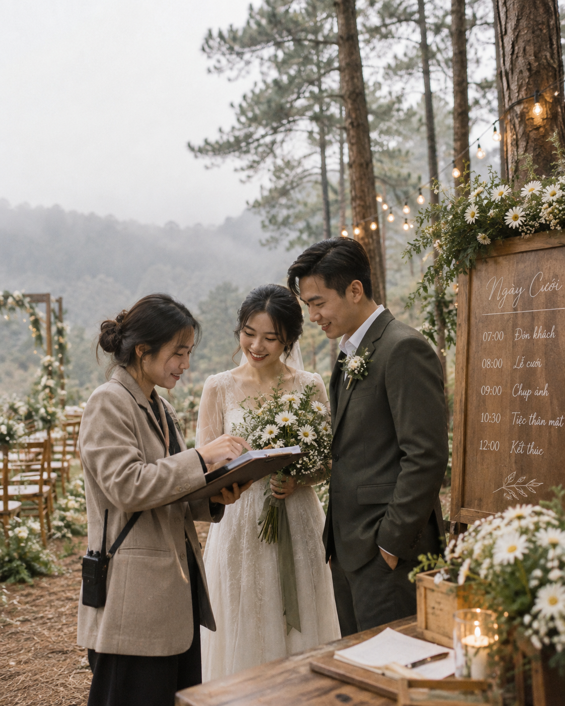 Quy Trình Tổ Chức Intimate Wedding Trọn Gói Tại Đà Lạt - The Pine Wedding Planner