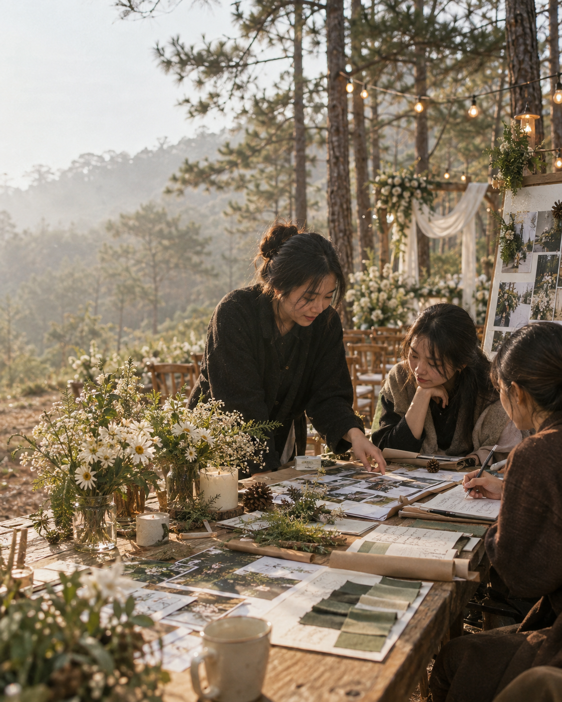 Trang Trí Tiệc Cưới Ngoài Trời TPHCM - Quy Trình Trang Trí Tiệc Cưới The Pine Wedding Planner