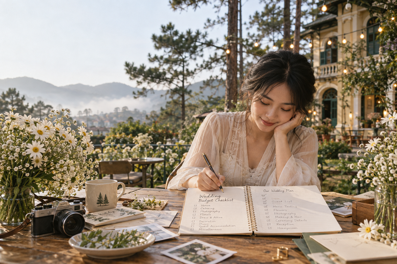on the day coordinator - Bảng Dự Trù Ngân Sách Điều Phối Tiệc Cưới Tại Đà Lạt