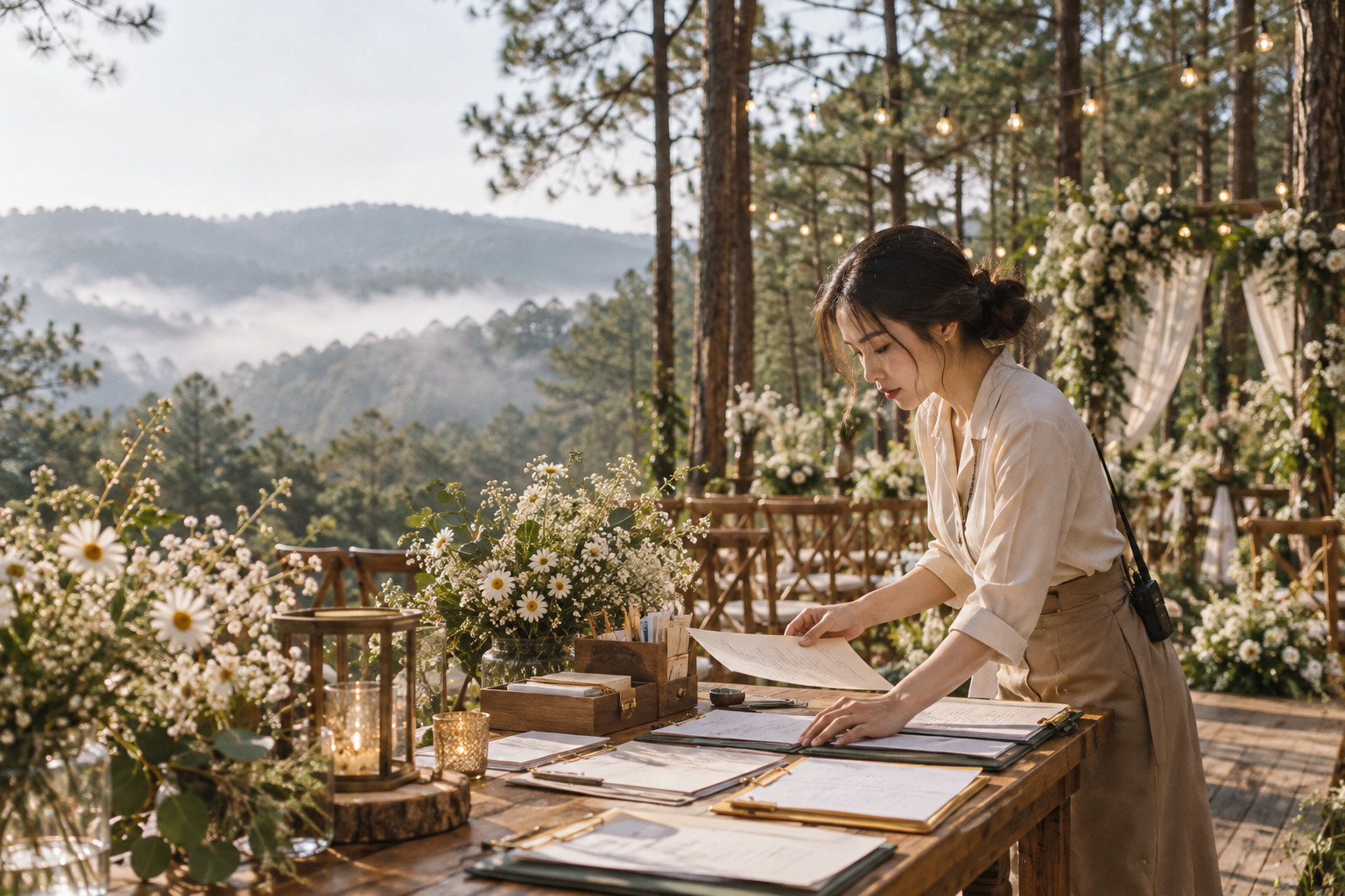 Tại Sao Cần Wedding Coordinator - Quy Trình Điều Phối Ngày Cưới Từ Tổng Duyệt Đến Bàn Giao - The Pine Wedding Planner
