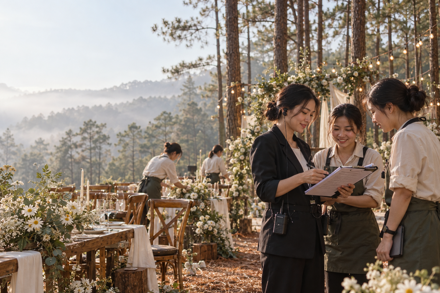 Chi Phí Thuê Điều Phối Ngày Cưới Và Kịch Bản Xử Lý Rủi Ro Wedding Coordinator The Pine Wedding Planner