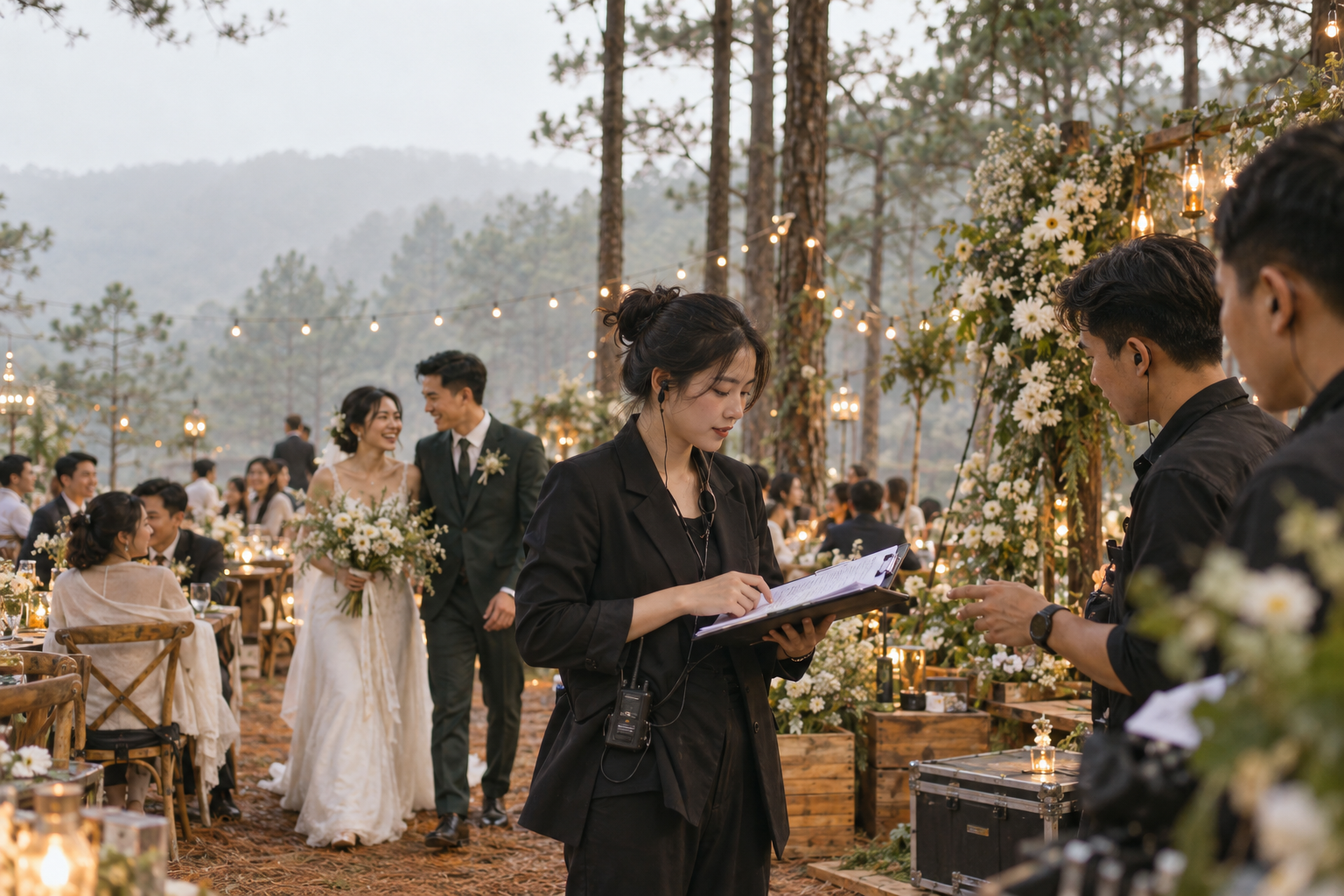 Điều Phối Tiệc Tối Và Kịch Bản Xử Lý Rủi Ro Trong Tiệc Cưới Đà Lạt - The Pine Wedding Planner