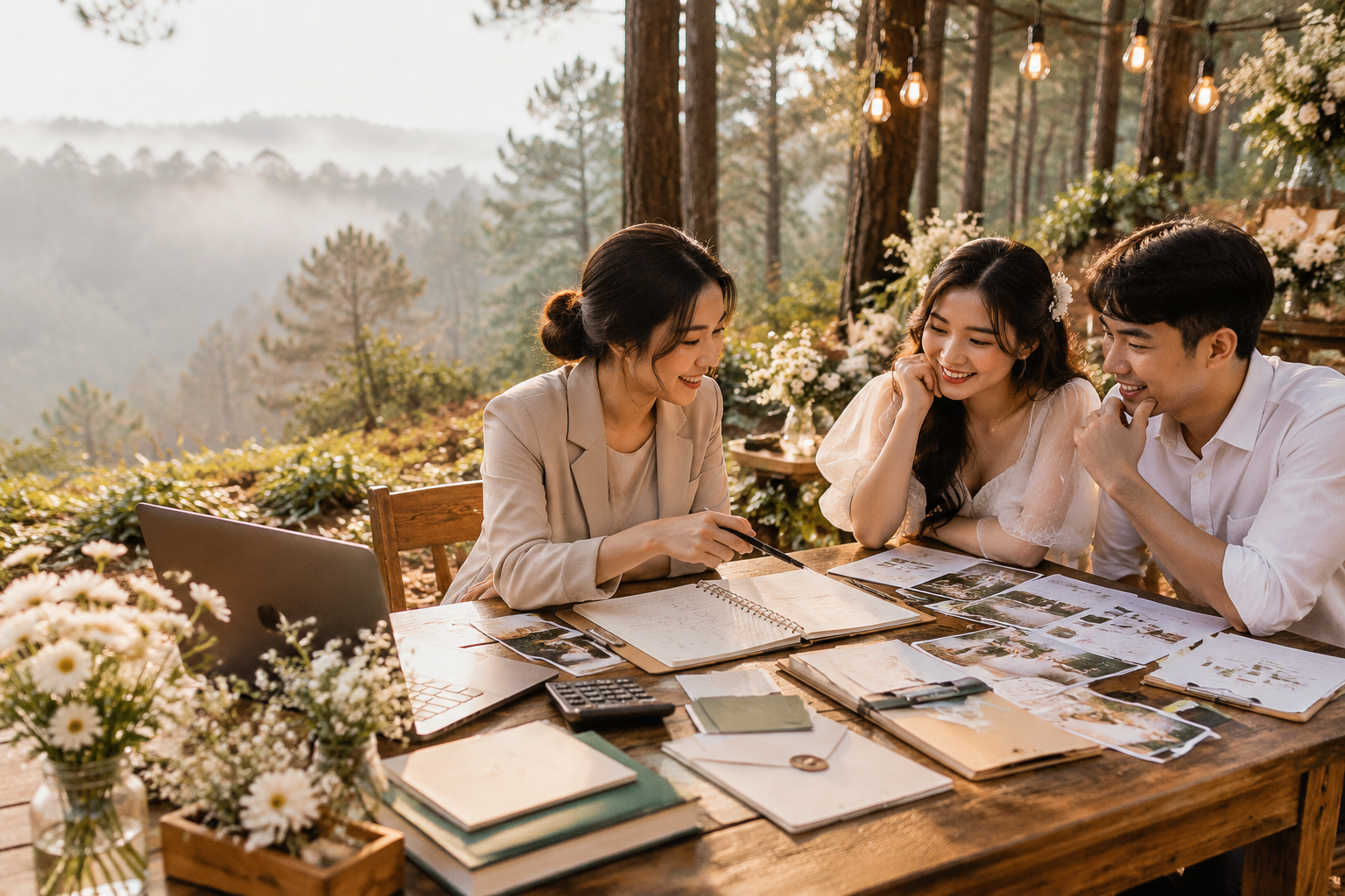 Bảng Dự Toán Ngân Sách Đám Cưới Với Mẫu Chi Phí Cưới Chi Tiết - The Pine Wedding Planner