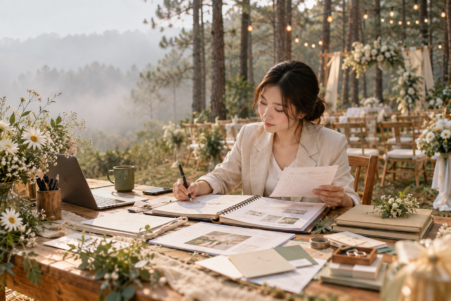 Mẫu Kịch Bản Tiệc Cưới Với Checklist Lập Kế Hoạch Và Khắc Phục Lỗi Tổ Chức Đám Cưới - The Pine Wedding Planner