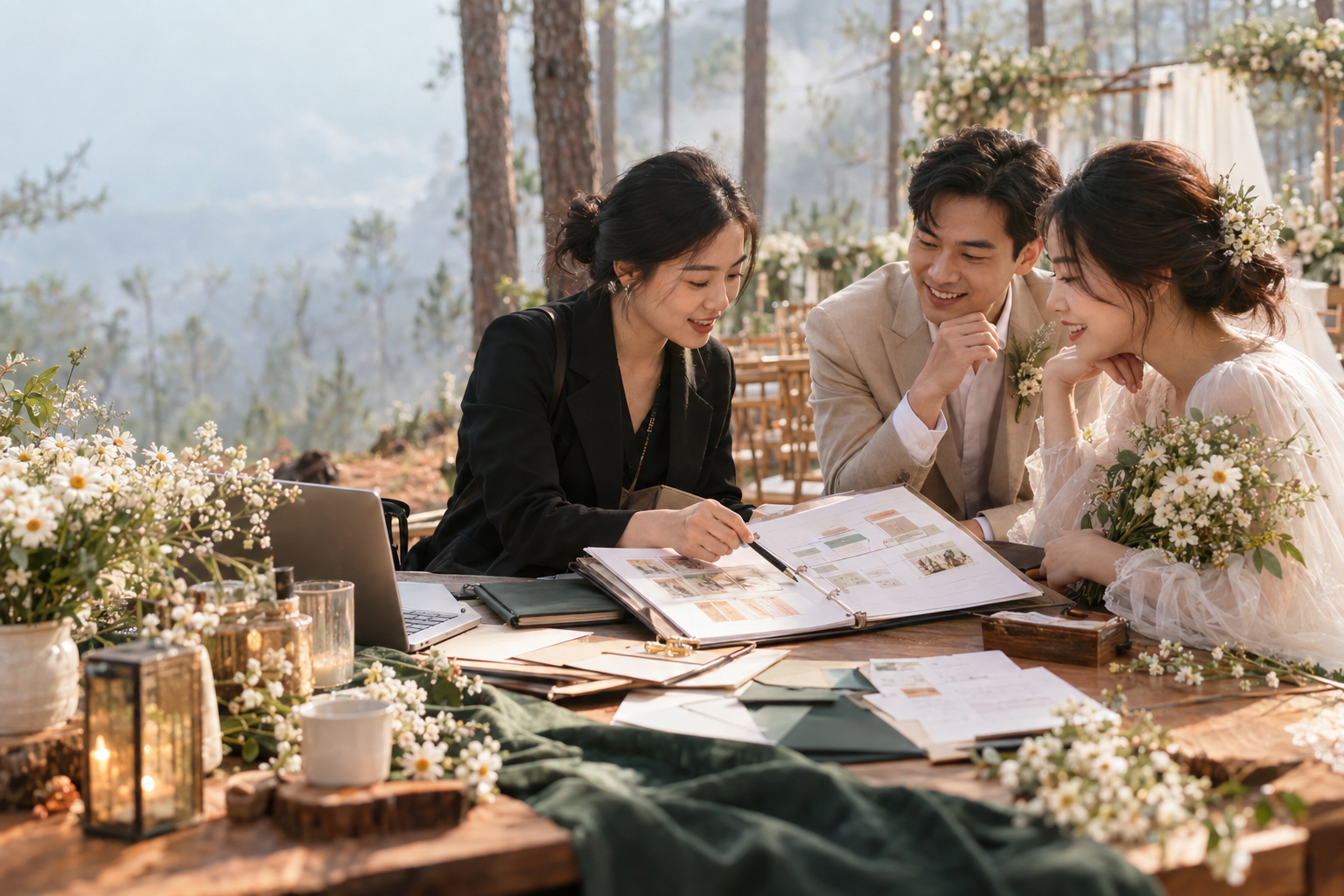 Timeline Tiệc Cưới Với Kế Hoạch Xử Lý Rủi Ro Trong Ngày Cưới Đà Lạt - The Pine Wedding Planner