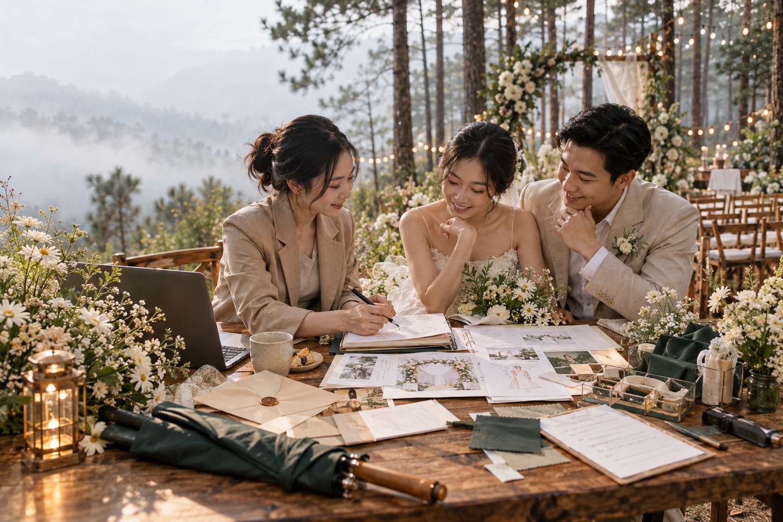 Wedding Vows - Kịch Bản Plan B Cho Tiệc Cưới Ngoài Trời Rừng Thông Đà Lạt