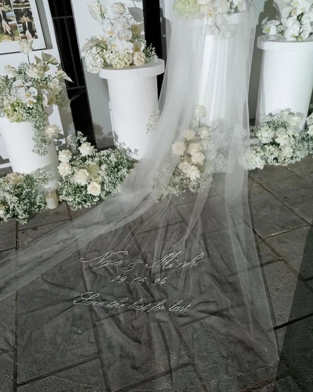 Vintage wedding decoration with a ceremony aisle through a Da Lat pine forest - The Pine Wedding Planner