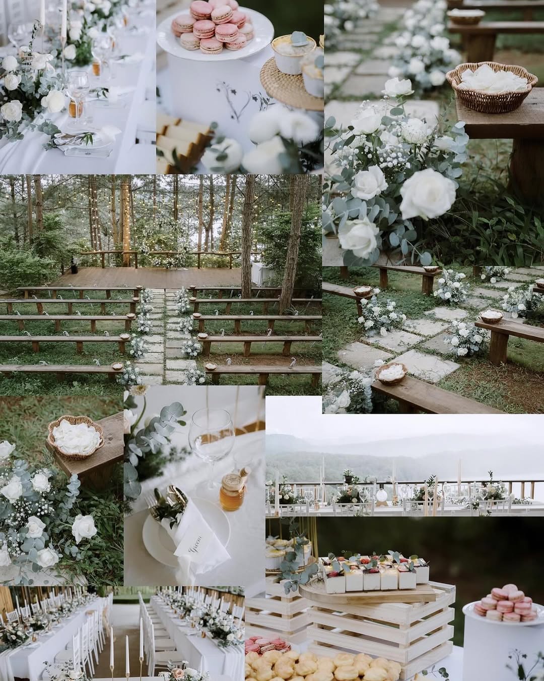 Bàn Gallery Tiệc Cưới Ngoài Trời Với Concept Fine Art Tại Đà Lạt - The Pine Wedding Planner